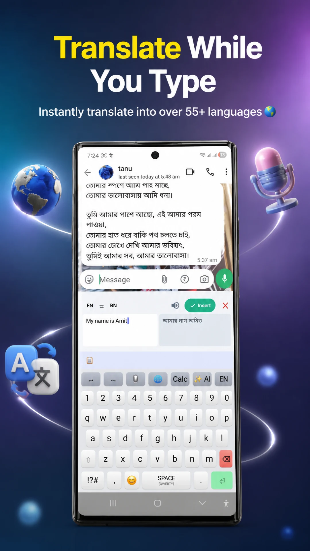 Smart AI Keyboard: Translate screenshot