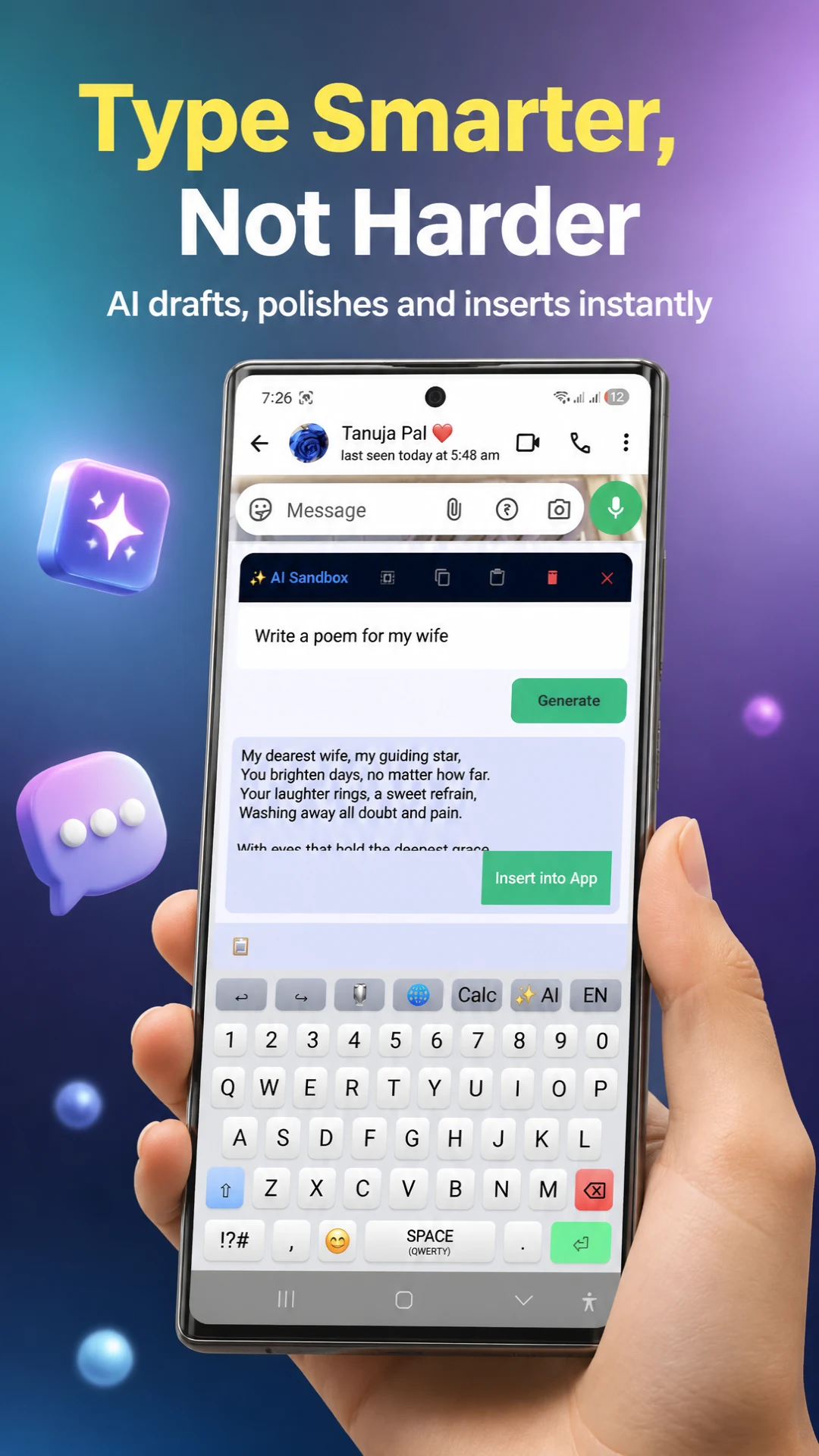 Smart AI Keyboard: Translate screenshot